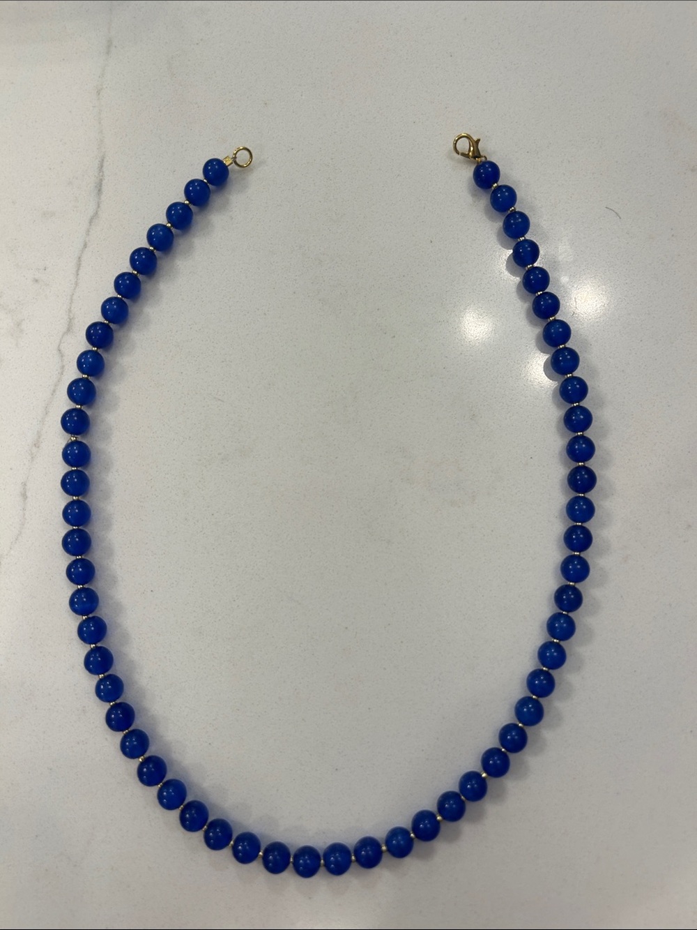 Blue Beaded Necklace - Classic Women Jewelry
